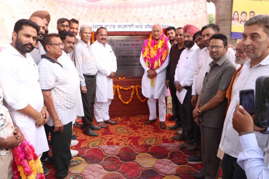 Cabinet Minister Goyal gifts Khanauri Mandi a major development project lays foundation stone of a Water Purification Plant to be built at a cost of Rs1813 crore
